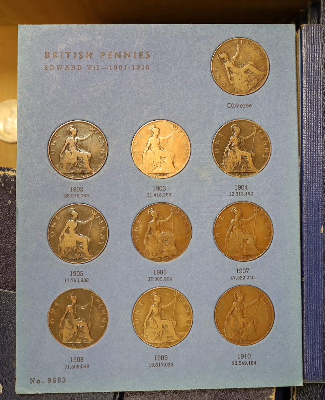 A collection of various coins